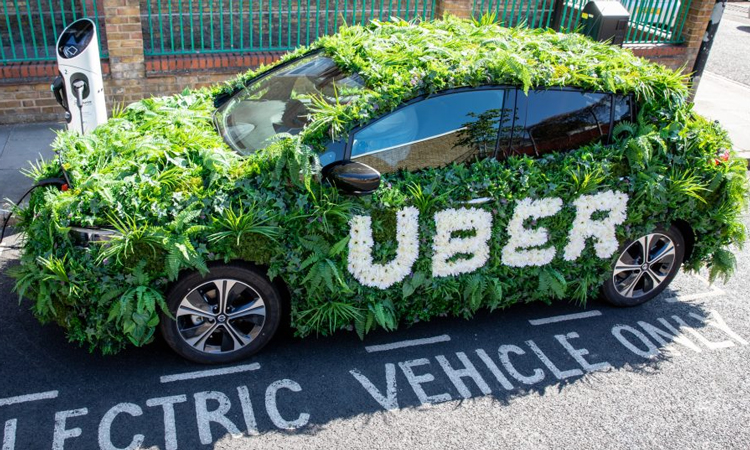 Uber aims for every car on London's app to be fully electric by 2025